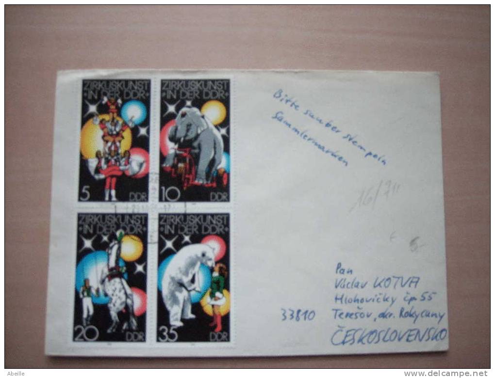 16/711  LETTRE    DDR - Cirque