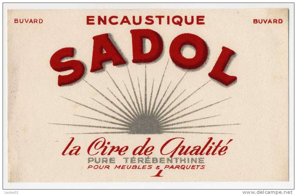 Buvard - SADOL Encaustique - Très Bon état - S