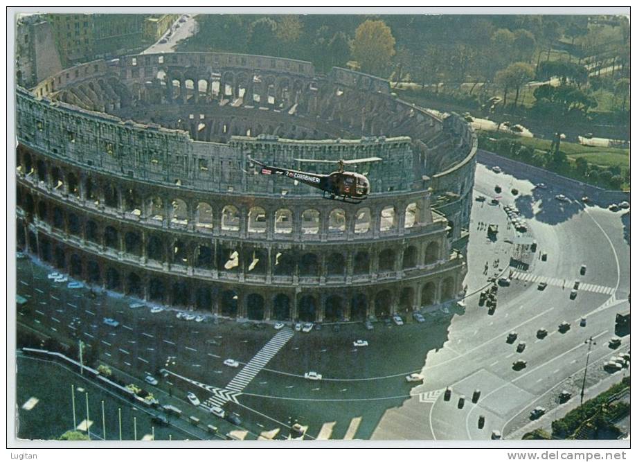 Cartolina - Roma Caput Mundi - Il Colosseo  - Veduta Dall'alto Di Quando Era Più Vivibile In Tutti I Sensi - Lazio - Colisée