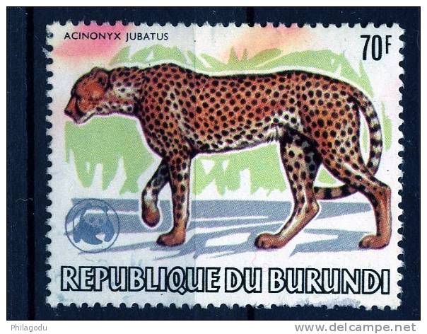 De La Bonne Série ANIMAUX  Félin Avec Tâche Rouge  70F  Et Dents Amincies Dans Le Bas - Used Stamps