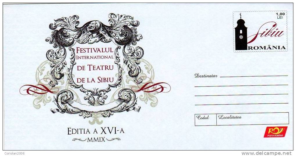 ROMANIA / Postal Stationery / Sibiu - Theatre