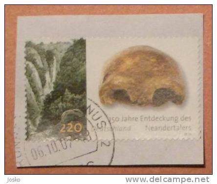 NEANDERTALERS ( Germany - Used Stamp On Paper ) - Neandertaler - Vor- Und Frühgeschichte