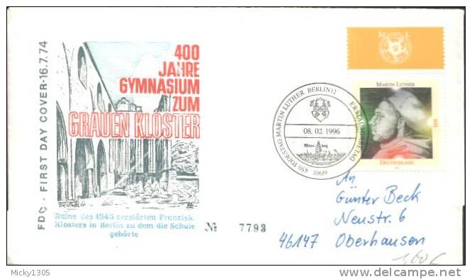 Germany - FDC Mi-Nr 1841 (u196)- - 1991-2000