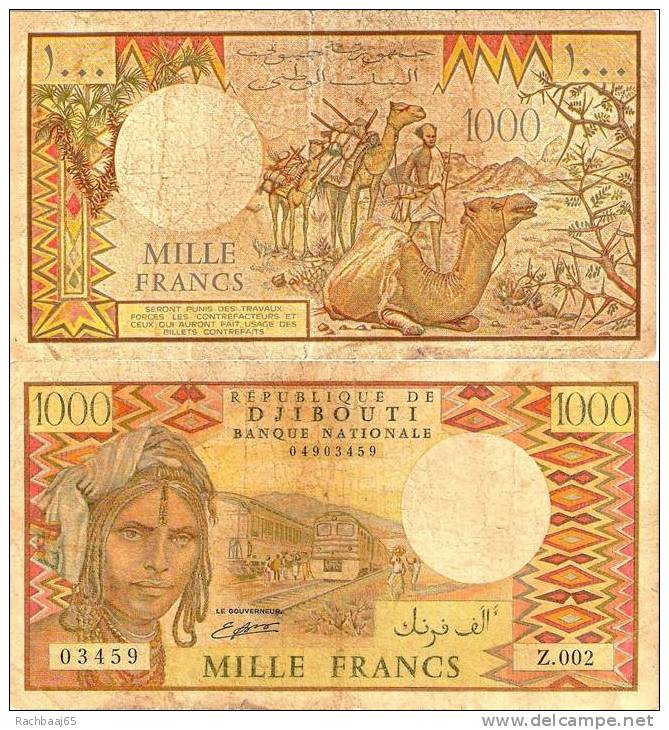 DJIBOUTI /1000 FRANCS 1979 Ref Pick 37  TTB - Djibouti