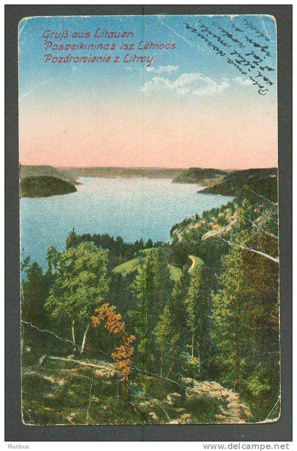 LITHUANIA, GRUSS AUS LITAUEN,  OLD POSTCARD USED 1936 - Lithuania