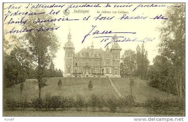CP De JODOIGNE " Le Château Des Cailloux " Avec Cachet Relais De OLLIGNIES . - Jodoigne