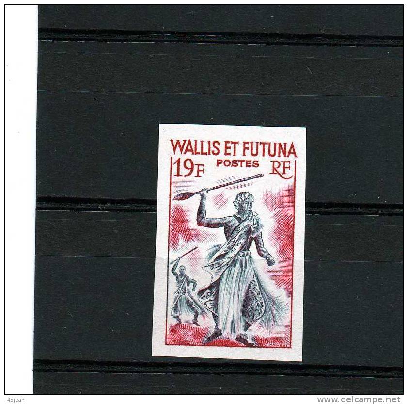 Wallis Et Futuna: 1957-61 N°158B Très Très Légère Charnière Non Dentelé "danse De La Sagaïe" - Ungebraucht