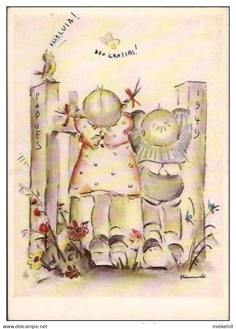 HUMMEL-ENFANTS DE DOS -KUNSTLER-ILLUSTRATOR-n°5618 - Hummel