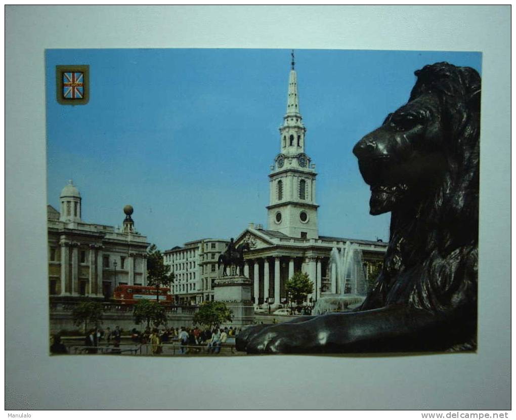 London  - Trafalgar Square And Saint Martin In The Fields - Trafalgar Square
