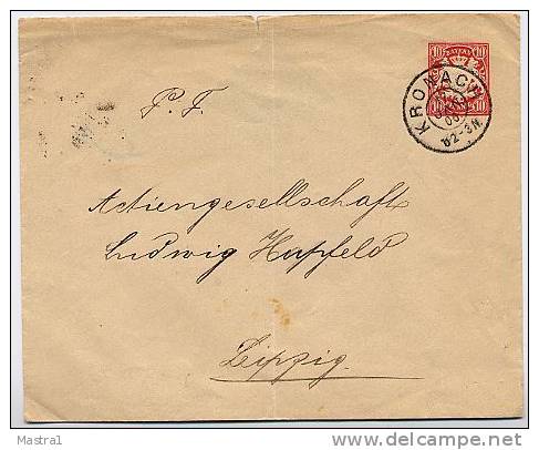 BAYERN PU11 B5/04 Privat-Umschlag ARGON Kronach 1906  Kat. 13,00 € - Postal  Stationery