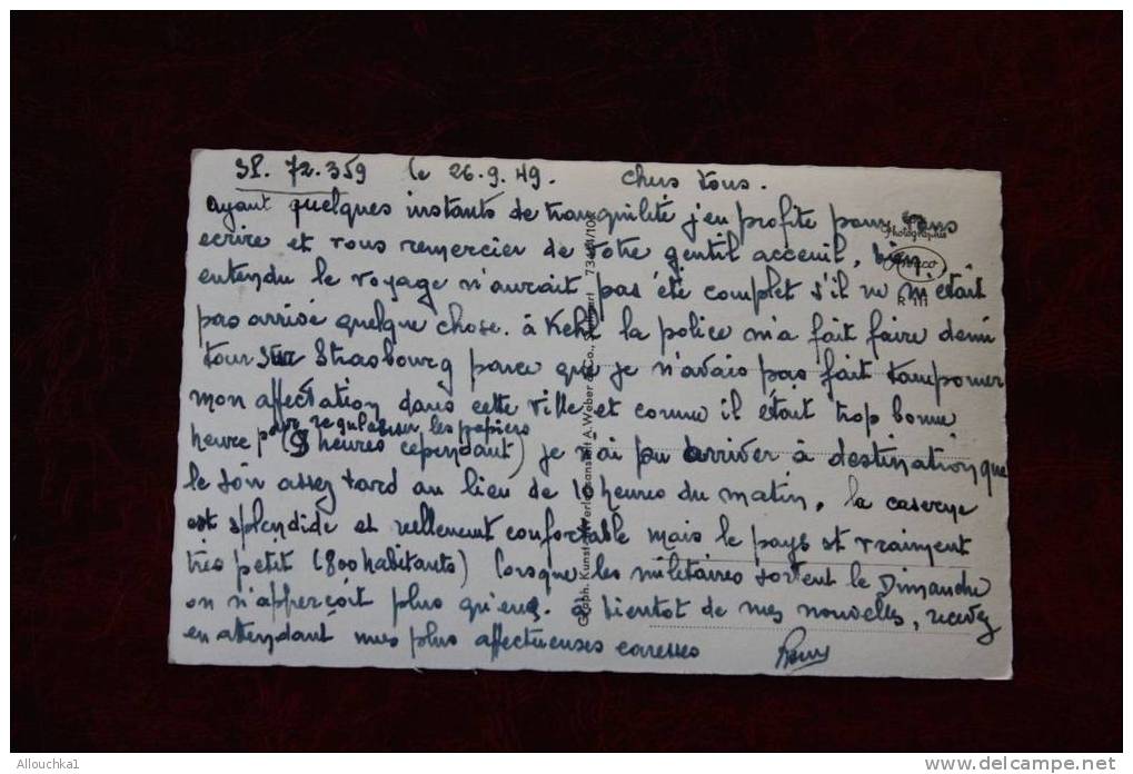 26-9-1949 SECTEUR POSTAL 359 EN ALLEMAGNE DEUTSCHE  MULHEIM A BADEN -BADE WURTEMBERG  PARTIE BEIM BEZIRKSAMT - Mühlheim