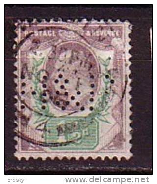 P0735 - GRANDE BRETAGNE Yv N°108 PERFIN - Usati