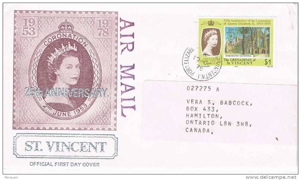 2121. Carta Aerea KINGSTOWN (St. Vincent) 1980 - St.Vincent (1979-...)