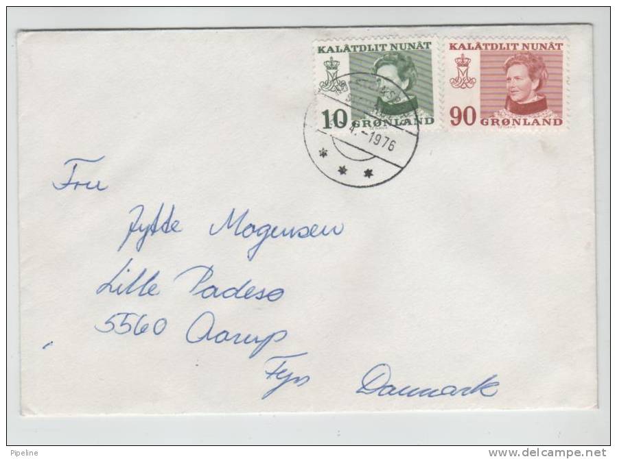 Greenland Cover Sent To Denmark Holsteinsborg 2-4-1976 - Autres & Non Classés