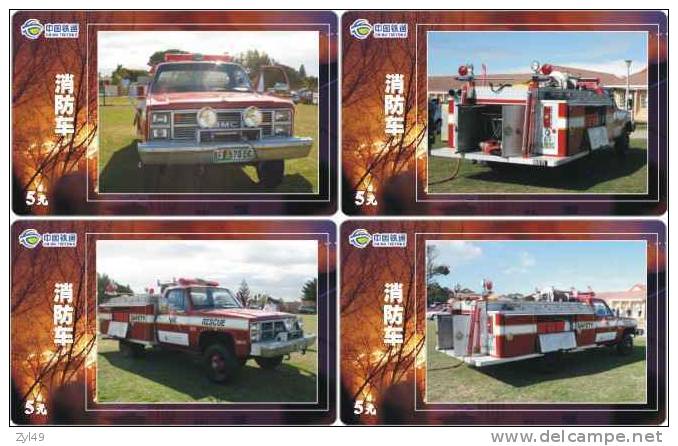 A04252 China Fire Engine 4pcs - Feuerwehr