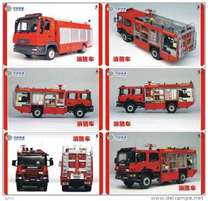 A04258 China Fire Engine 6pcs - Feuerwehr