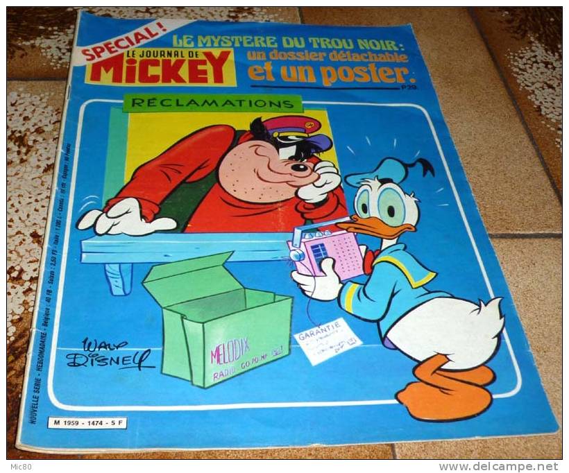 Le Journal De Mickey N° 1474 - Journal De Mickey