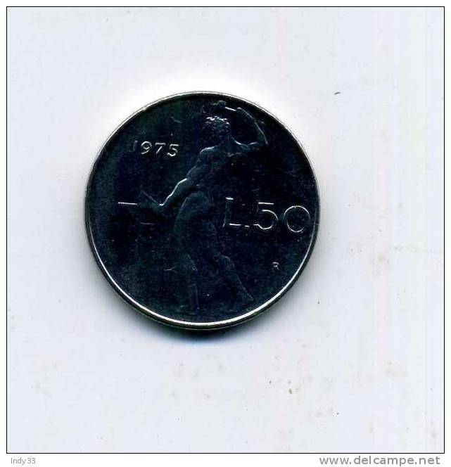 - MONNAIE ITALIE 1946... 50 L. 1973 - 50 Lire