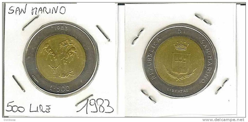 San Marino, 500 Lire 1983 Bimetalliche QFDC - Saint-Marin