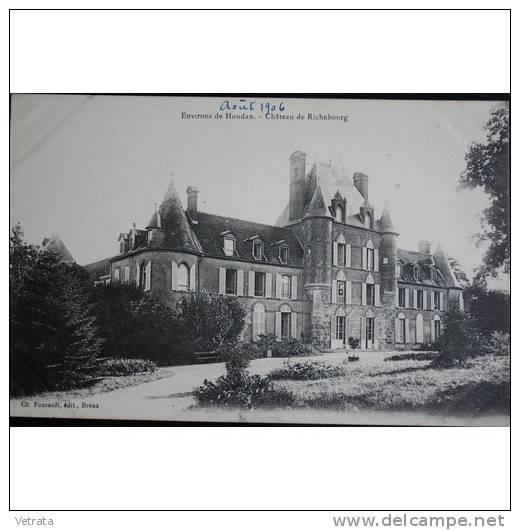 Carte Postale : 1906, Château De Richebourg, Près De Houdan - Houdan