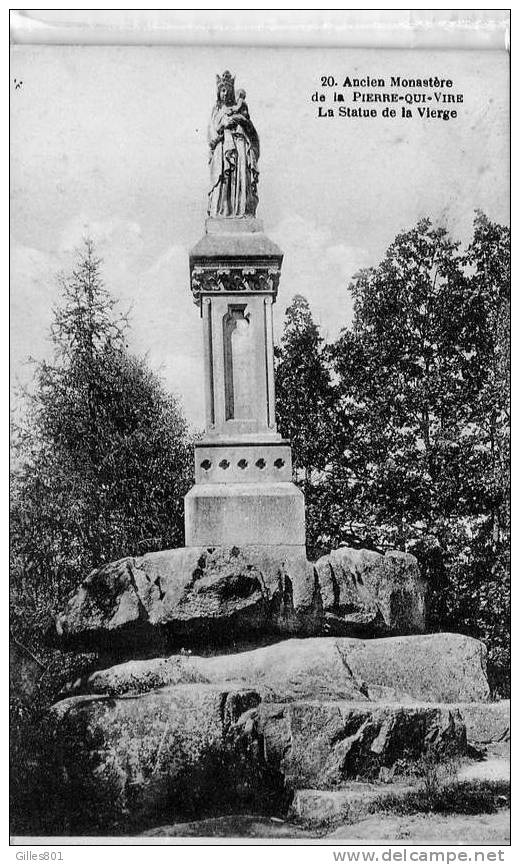 Pierre Qui Vire - La Statue De La Vierge - Quarre Les Tombes
