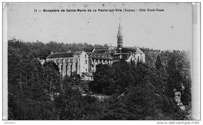 Pierre Qui Vire -Monastère Coté Nord-ouest - Quarre Les Tombes