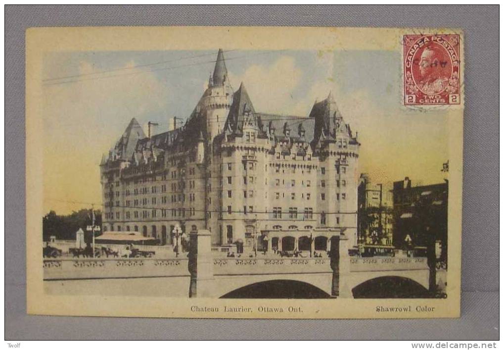 Chateau Laurier, Ottawa , Ont. - Shawrowl Color - Printed By The Heliothype  O, Ottawa, Ont. - Ottawa