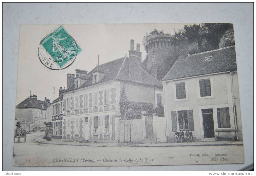 Cpa SEIGNELAY " Chateau De Colbert,la Tour" - Seignelay