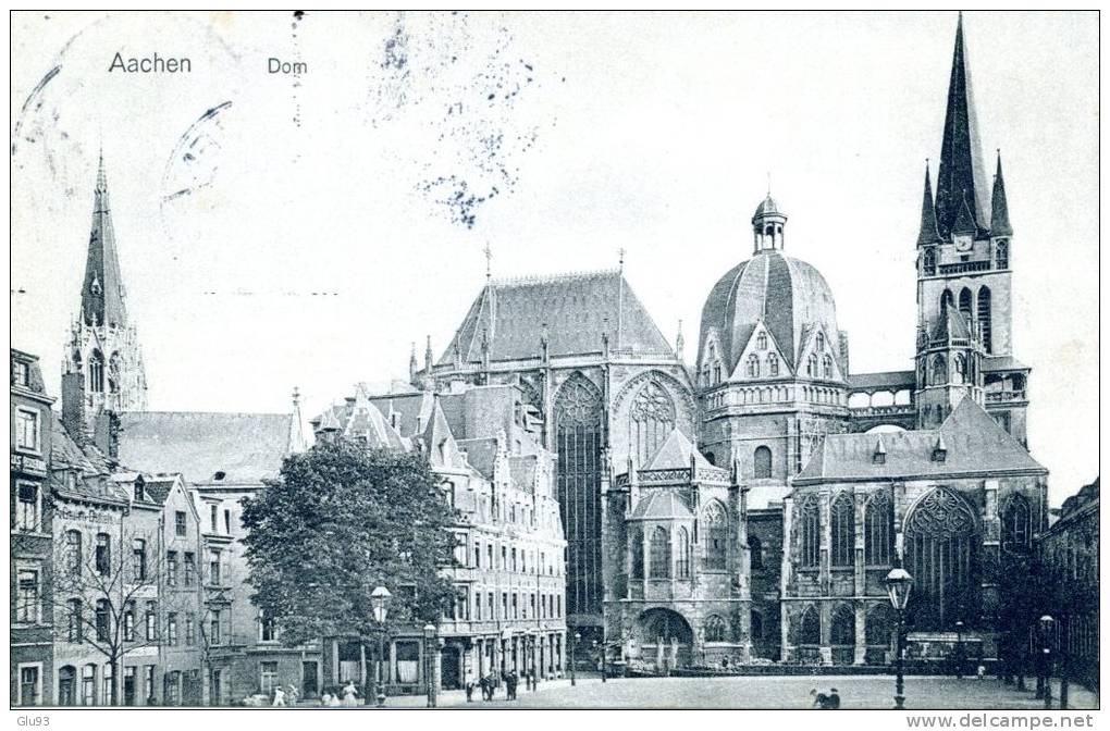 Lot 3 CPA - Aachen (Allemagne) - Burtscheid - Markt - Friedrich Wilhelm Platz - Dom - Aachen