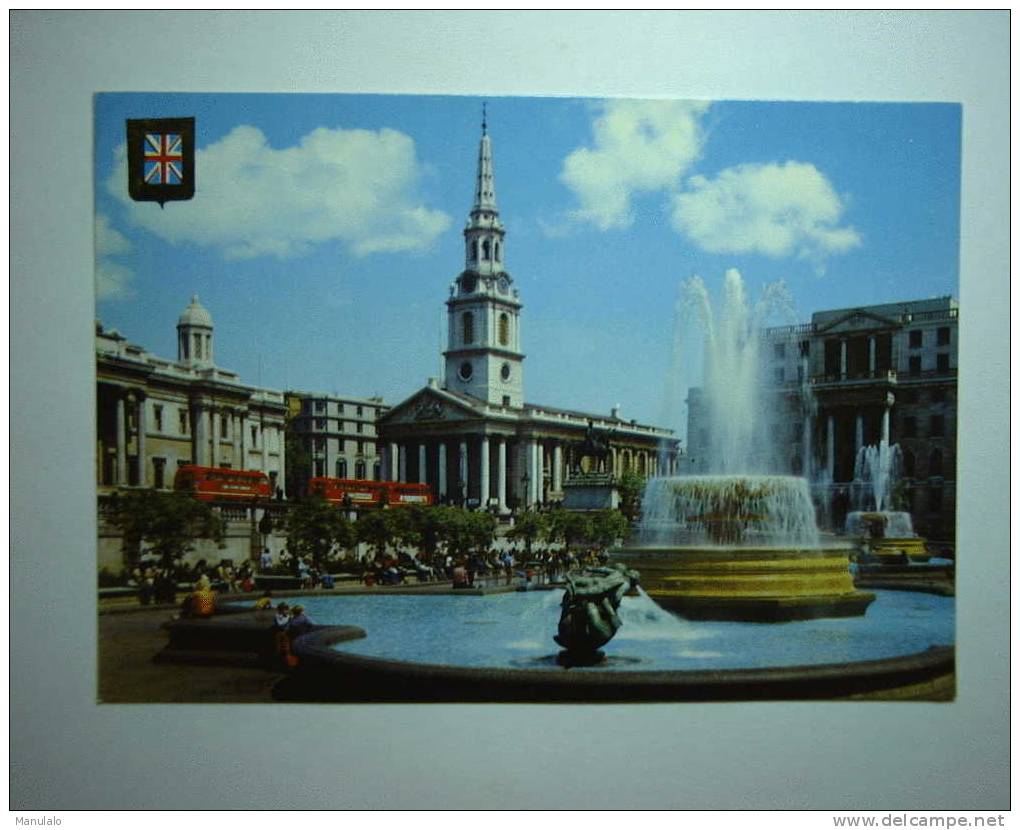 London - Trafalgar Square In The Background St. Martin In The Fields - Trafalgar Square