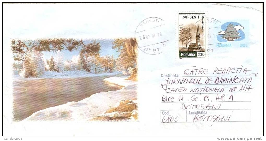 Romania / Postal Stationery / Cancellation HANESTI - Naturaleza