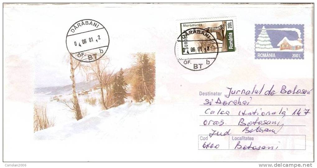 Romania / Postal Stationery / Cancellation DARABANI - Nature