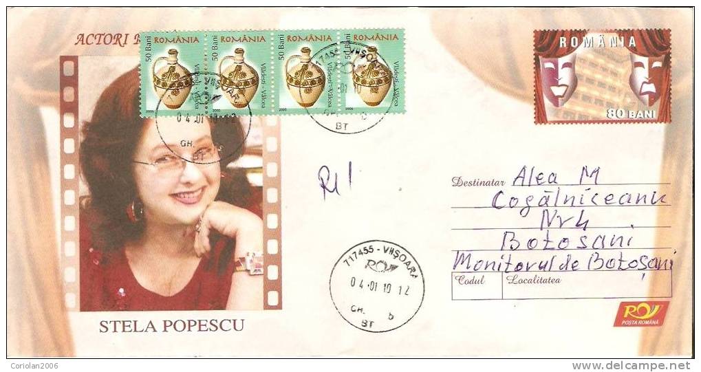 Romania / Postal Stationery / Stela Popescu - Acteurs