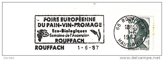 1987 France 68 Haut Rhin Rouffach Vins Pain Fromage Vigne Vignobles Wine Festival Vineyard Wines Vini Enologia Vigneti - Wein & Alkohol