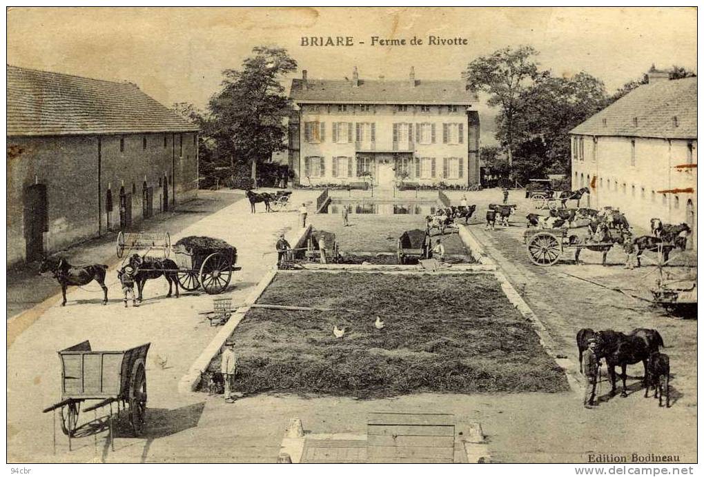 CPA (45) BRIARE     Ferme De Rivotte  (tachée) - Briare