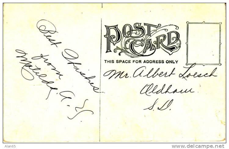 Sheldon Iowa Baptist Church On C1910s Vintage Postcard, Religion - Autres & Non Classés
