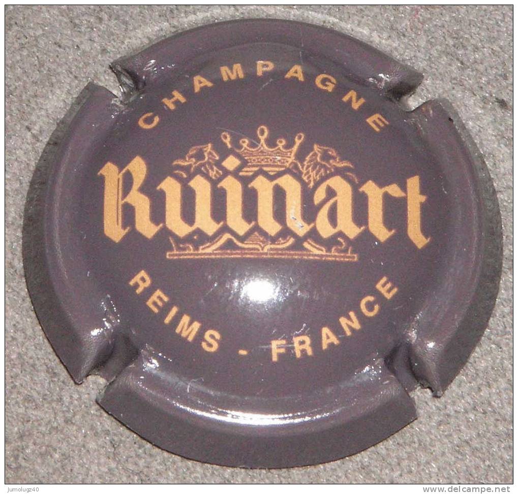 Capsule Champagne Ruinart, N°53, Marron Clair Et Marron, Diam Plaque 28 Mm, Cote 4.00 € - Ruinart Ruinart Reims