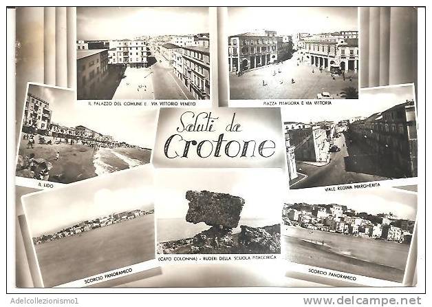 38310)cartolina Illustratoria Località Di Crotone - Crotone