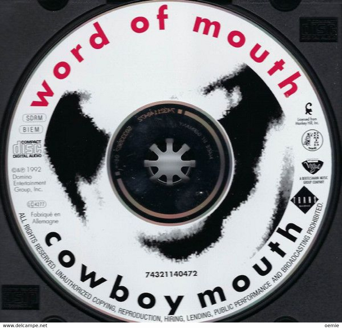 Cowboy  Mouth  °°°°°°°   Wordd Of Mounth  Cd - Country Et Folk