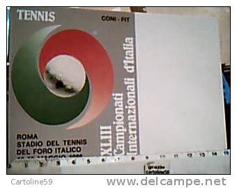 TENNIS CAMPIONATI INTERNAZIONALI D'ITALIA XLIII  A ROMA FORO ITALICO  N1986 CI2732 - Tennis