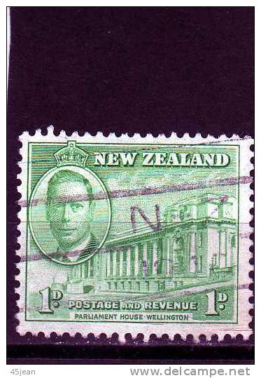 Nouvelle Zélande: 1946 Y&T N°273 Oblitéré "parlement De Welington" - Gebraucht