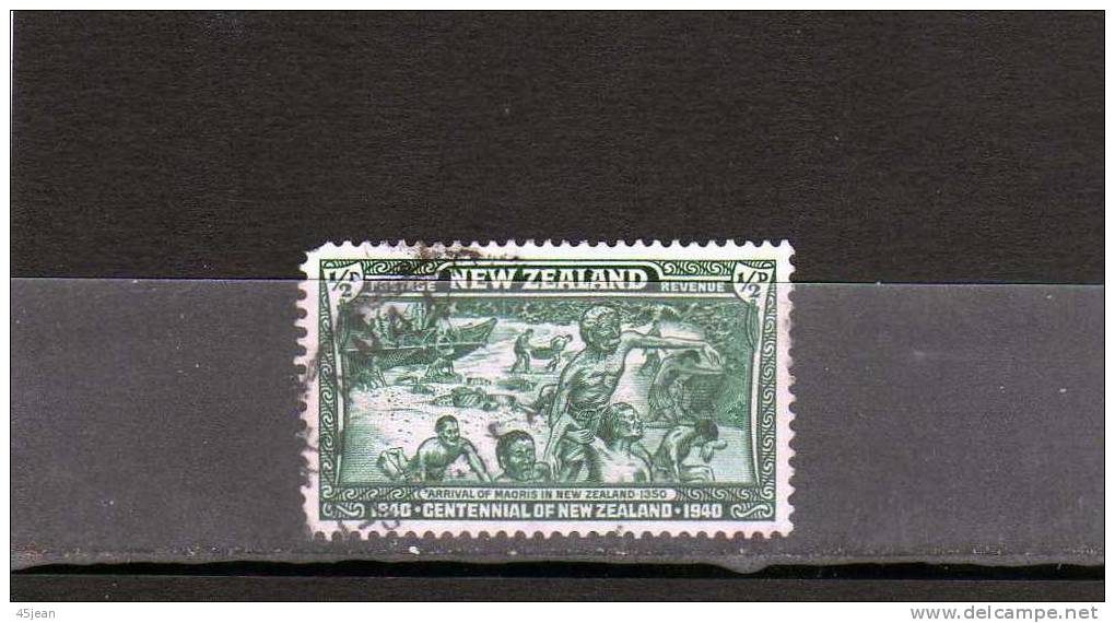 Nouvelle Zélande: 1940 Y&T N°243 Oblitéré "débarquement De Maoris En 1350" - Oblitérés