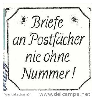 AK 1922 AHRWEILER -3.2.62-21 5483 BAD NEUENAHR Werbestempel Briefe An Postfächer Nie Ohne Nummer! Nach Krefeld - Bad Neuenahr-Ahrweiler