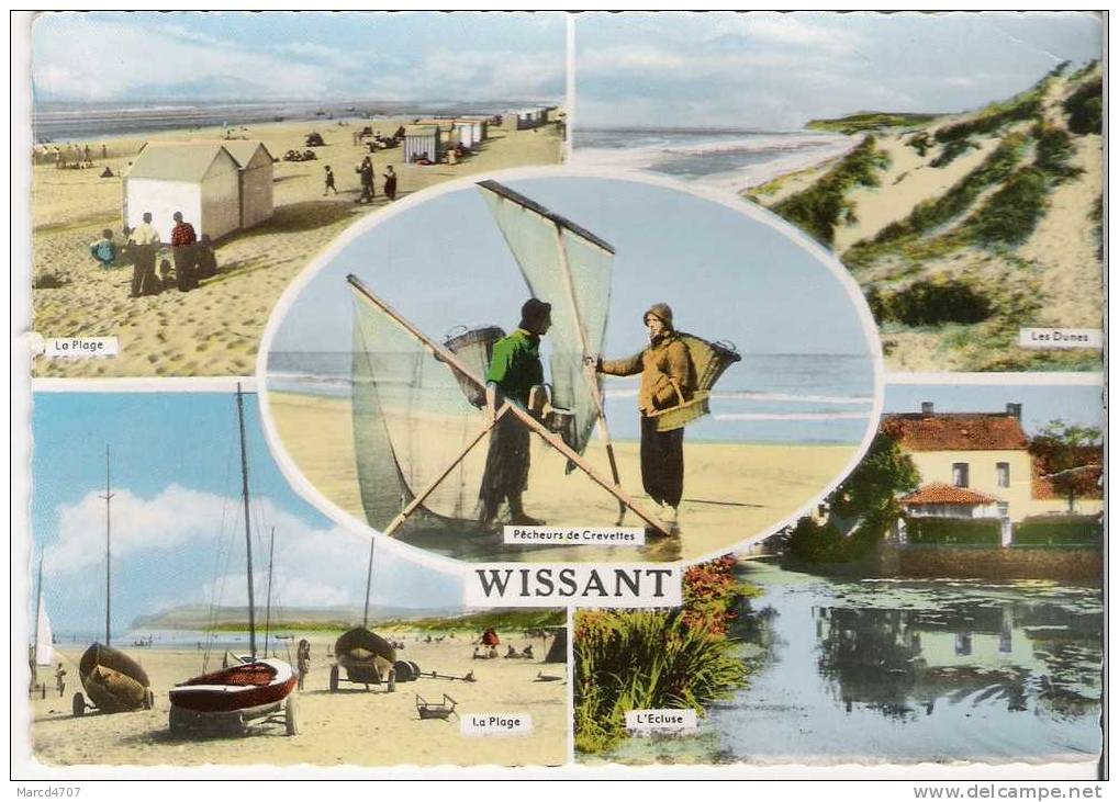 WISSANT 62 Carte Mutivues Editions Artaud Carte Dentelée Véritable Photo - Wissant