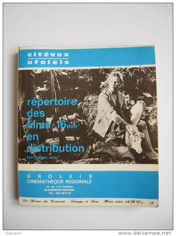 REVUE DU CINEMA  HS SEPT 1969 REPERTOIRE DES FILMS 16 MM EN DISTRIBUTION 360 P AVEC RESUME DES FILMS - Cinéma/Télévision