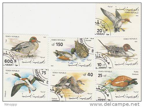 Yemen-1990 Ducks Used Set - Entenvögel