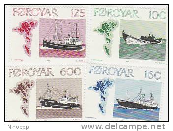 Faroe Islands-1977 Motor Fishing MNH - Unused Stamps