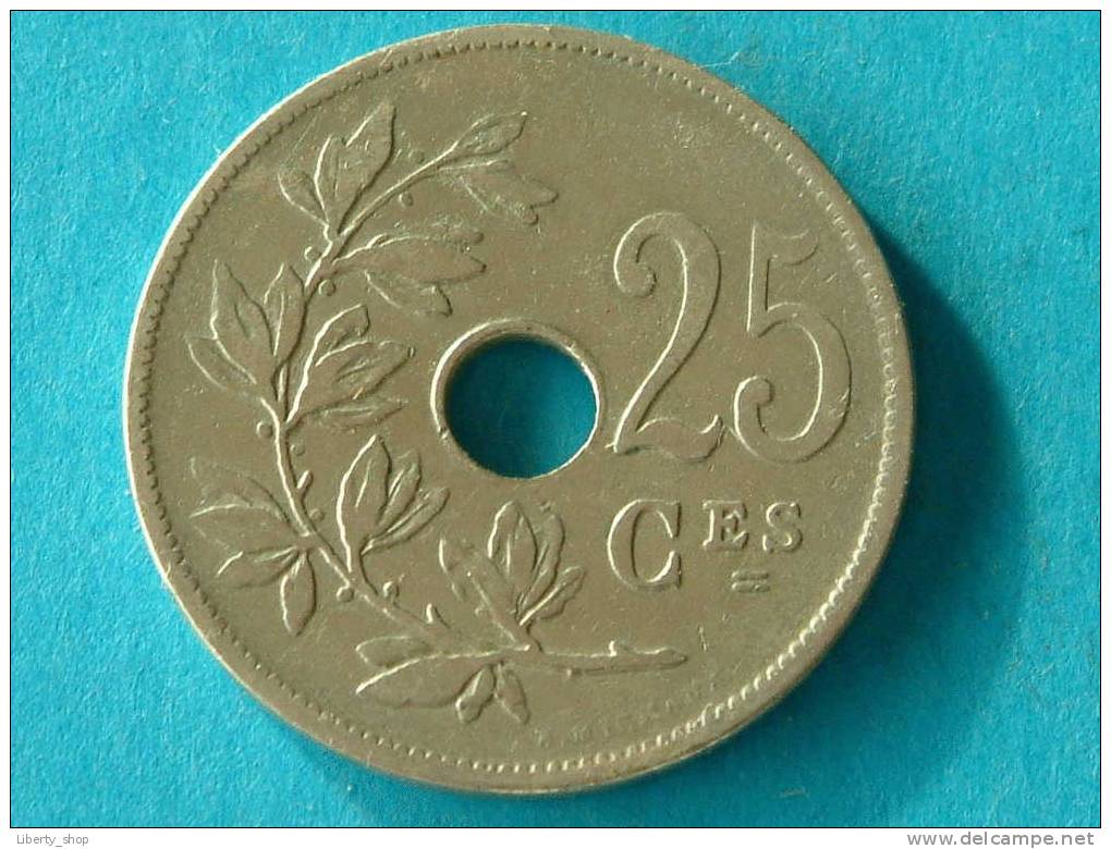 1908 FR - 25 Cent ( Morin 254 - For Grade, Please See Photo ) !! - 25 Centimes