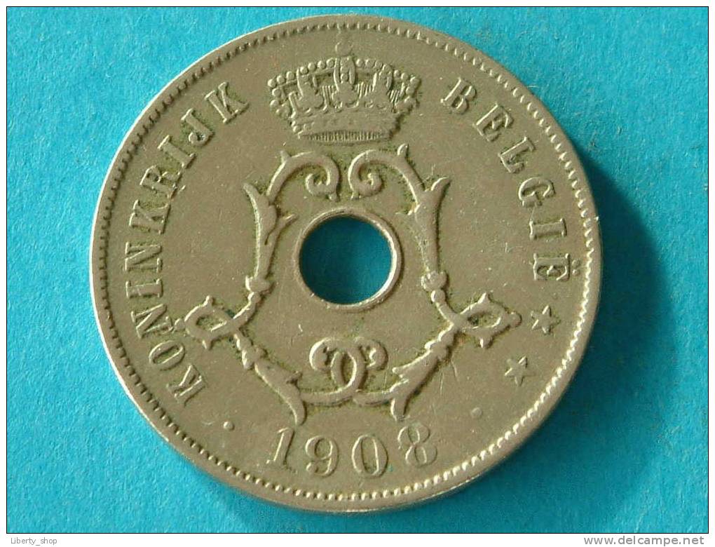 1908 VL - 25 Cent ( Morin 255 - For Grade, Please See Photo ) !! - 25 Centimes
