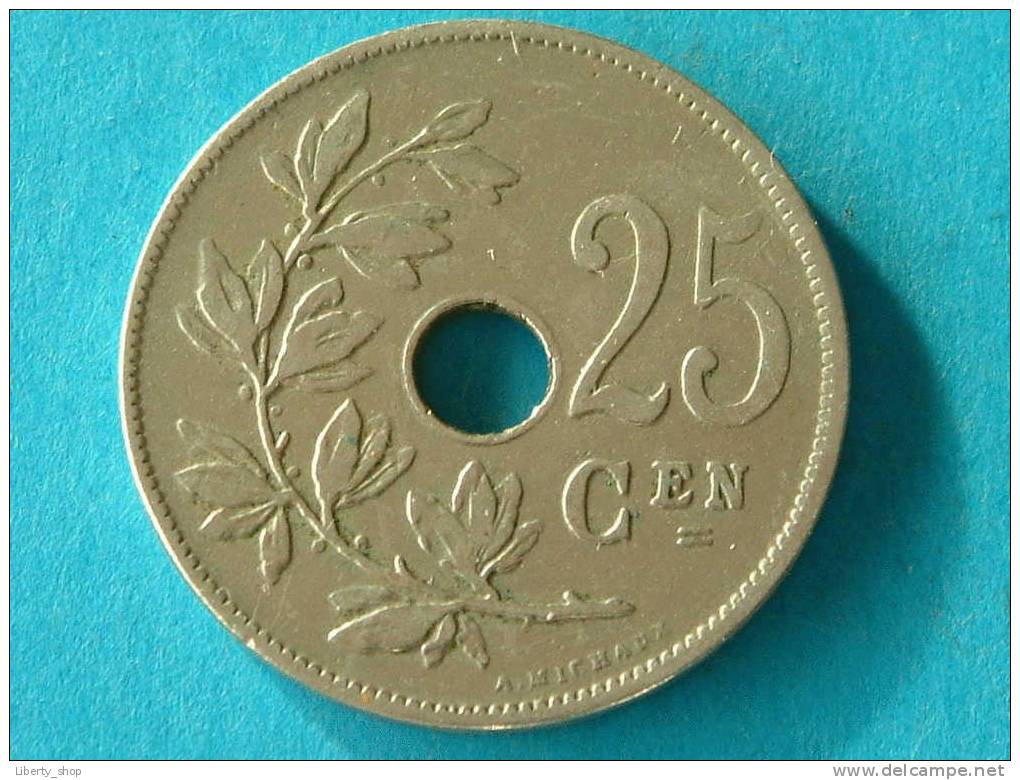 1908 VL - 25 Cent ( Morin 255 - For Grade, Please See Photo ) !! - 25 Centimes
